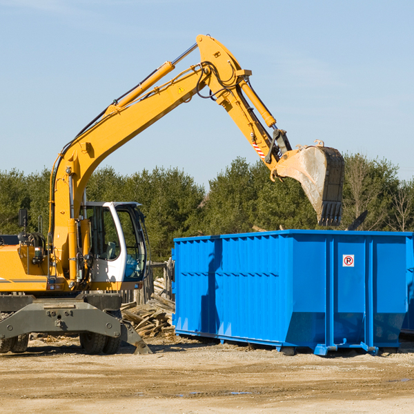 what kind of customer support is available for residential dumpster rentals in Ermine